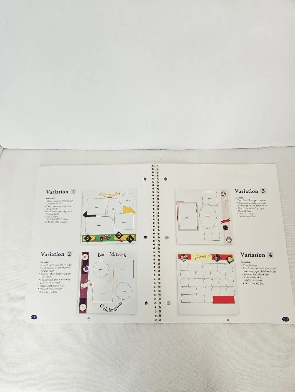 Creative Memories Fast Formulas 4th Edition Scrapbook Layout Idea Book 2003